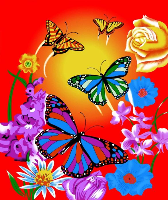 Butterfly Dreams Blanket - Plush Queen Size Throw, Cozy & Colorful