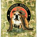 Queen Bulldog Camo Blanket - Plush Queen Throw, Warm & Comfortable