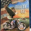 Queen Route 66 USA Motorcycle Blanket - Plush Queen Size Throw - Extremely Soft