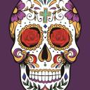 Queen Purple Sugar Skull Queen Size Blanket ? Extra Soft & Plush