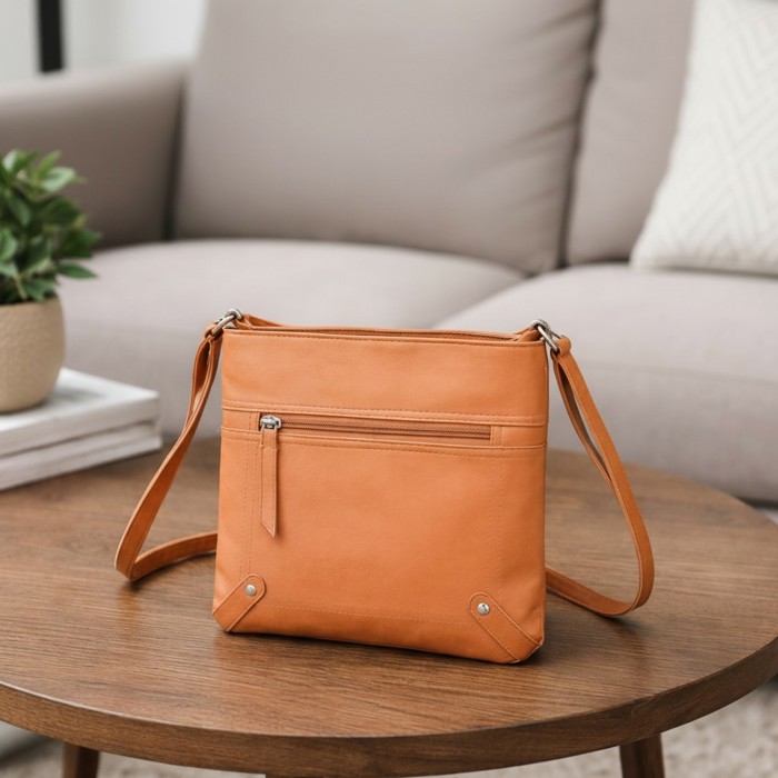 Unisex Leather Cross Body Messenger Bag