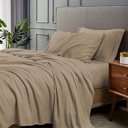 Light Khaki California King Ultra-Luxury 1800 Series Soft & Cooling Bamboo Blend Sheet Set