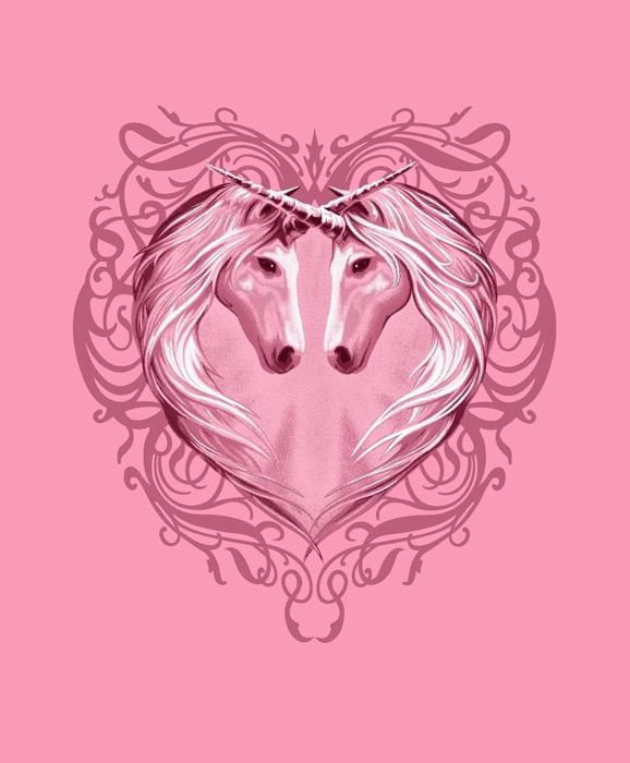 Unicorn Heart Plush Blanket ? Ultra Soft Queen Size