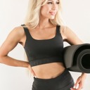  Dark Marble Foil Print Sports Bra and Legging Set