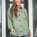  Melange Knit Shacket