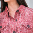  Melange Knit Shacket