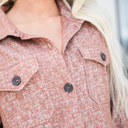  Melange Knit Shacket