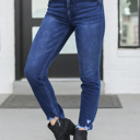  Rachel High Rise Slim Straight Jeans