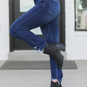  Rachel High Rise Slim Straight Jeans