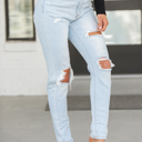  Ritta Light Wash Mom Jeans