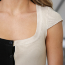  Laci Button Front Dress