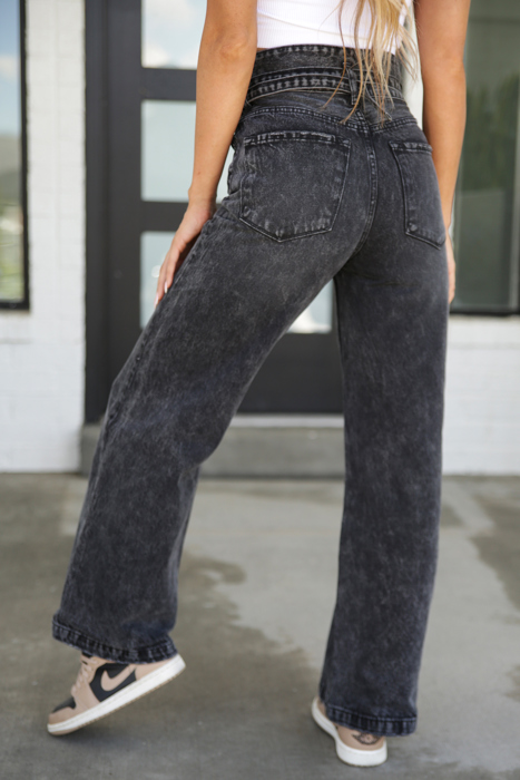 Black Buckle Denim