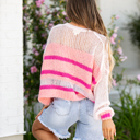  Hedi Stripe Loose Knit Sweater