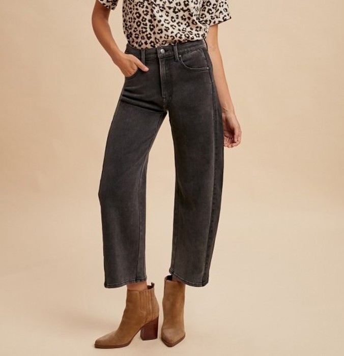 Annie Two Toned Barrel Jeans