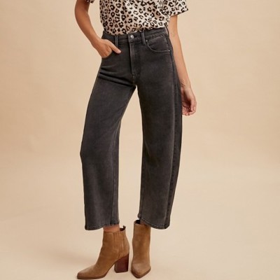Annie Two Toned Barrel Jeans