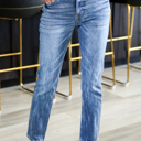 Size 11 High Rise Slim Straight Jean