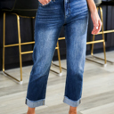 Size 15 Cuffed Straight Leg Jeans