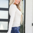Large Sand Beige Whitley Waffle Henley