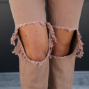 Size 1 Beige Denver Straight Leg Jeans