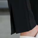 Small Black Colette Split Hem Trouser