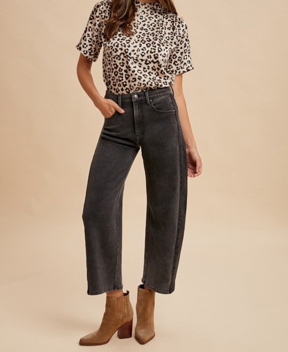 Annie Two Toned Barrel Jeans