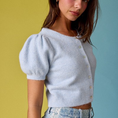 Mae Puff Sleeve Cardigan