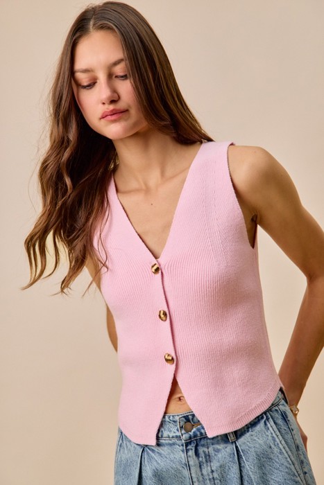 Mila Knitted Sweater Vest
