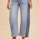  Annie Two Toned Barrel Jeans