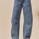  Macey Mid Rise Barrel Pants