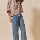  Macey Mid Rise Barrel Pants
