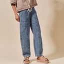  Macey Mid Rise Barrel Pants