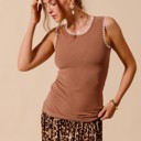  Lexi Embroidery Ribbed Tank