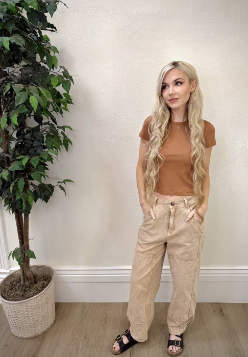 Sedona Mineral Wash Barrel Pants