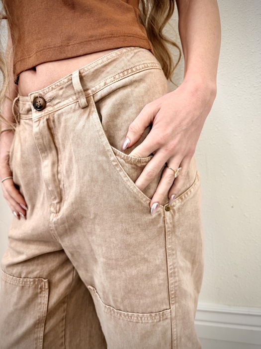 Sedona Mineral Wash Barrel Pants