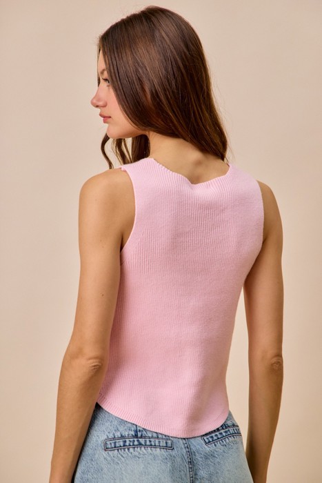 Mila Knitted Sweater Vest
