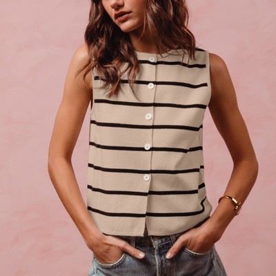 Molly Striped Sweater Top