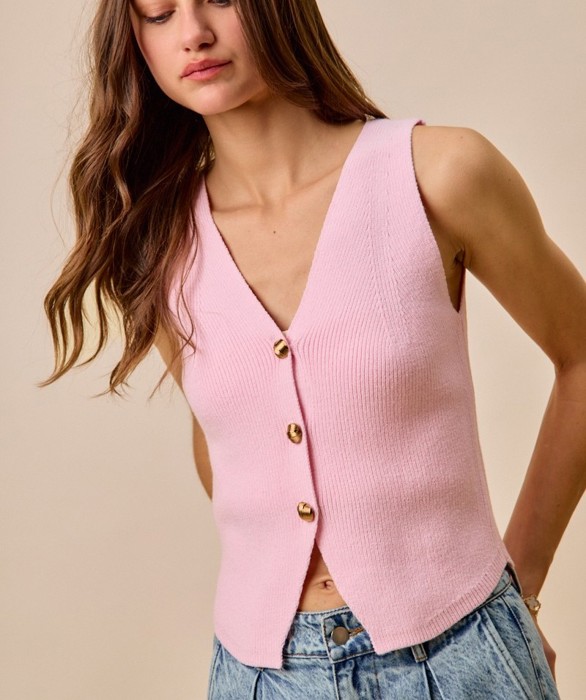 Mila Knitted Sweater Vest