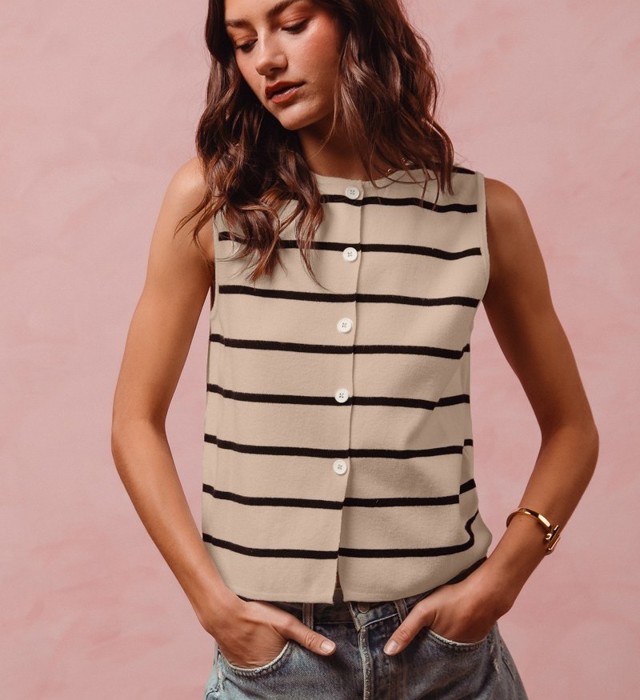 Molly Striped Sweater Top
