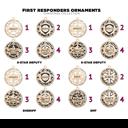 5 Star Deputy First Responder Personalized Christmas Ornaments – Handcrafted Birch or Maple