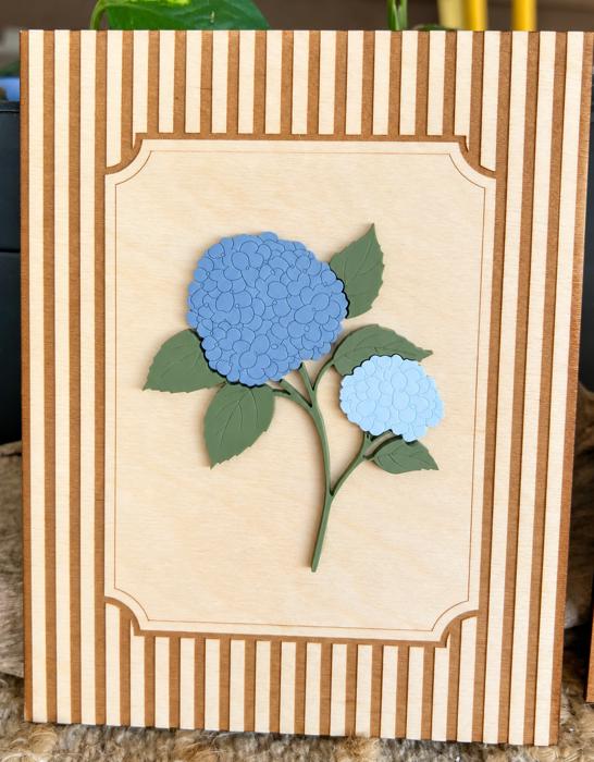Preppy Hydrangea Petite Wall Art