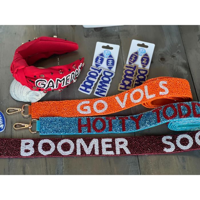 Game Day Top Knot Seed Beaded Headband – The Ultimate Game Day Accessory!