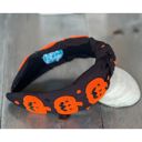  Jack Jack O' Lantern Pumpkin Top Knot Beaded Handmade Headband