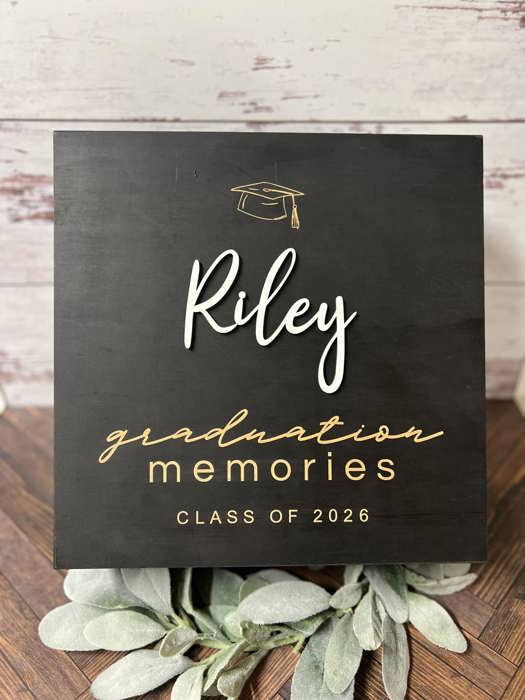 Engraved Graduation Keepsake Box – A Timeless Gift for Grads! ✨🎓