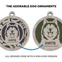  Personalized Dog Breed Ornament – Custom Pet Name Car Charm