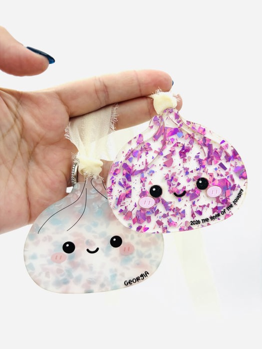Squishies Personalized Acrylic Christmas Ornament 