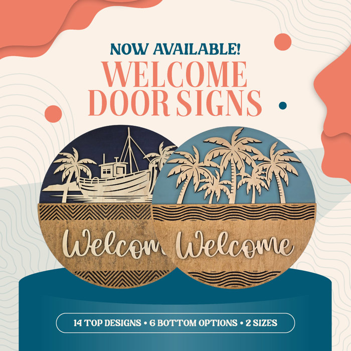 Custom Welcome Door Sign – Mix & Match Porch Sign – Handmade in the OBX