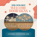 Regular Custom Welcome Door Sign – Mix & Match Porch Sign – Handmade in the OBX