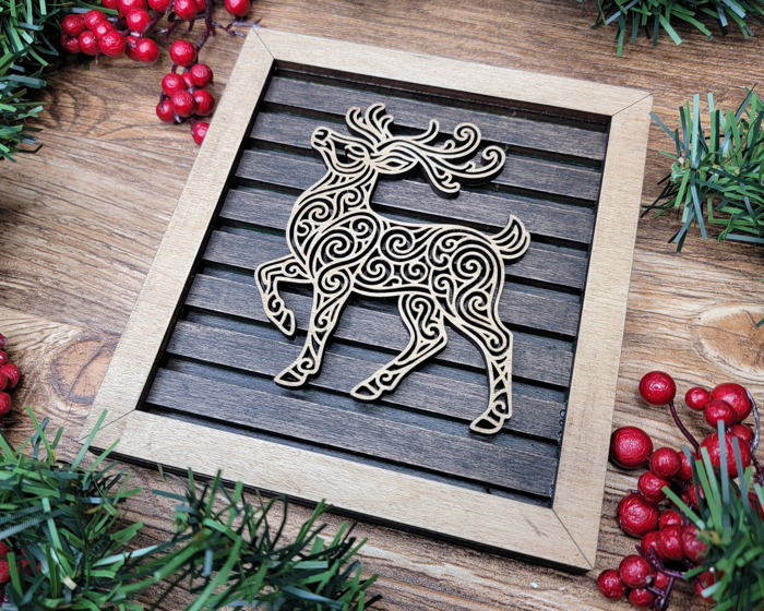Handcrafted Christmas Shiplap Style Birch Wood Framed Signs – 9 Holiday Designs