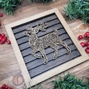  Handcrafted Christmas Shiplap Style Birch Wood Framed Signs – 9 Holiday Designs