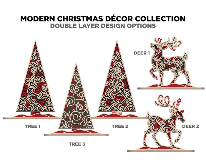 Handcrafted Christmas Shiplap Style Birch Wood Framed Signs – 9 Holiday Designs